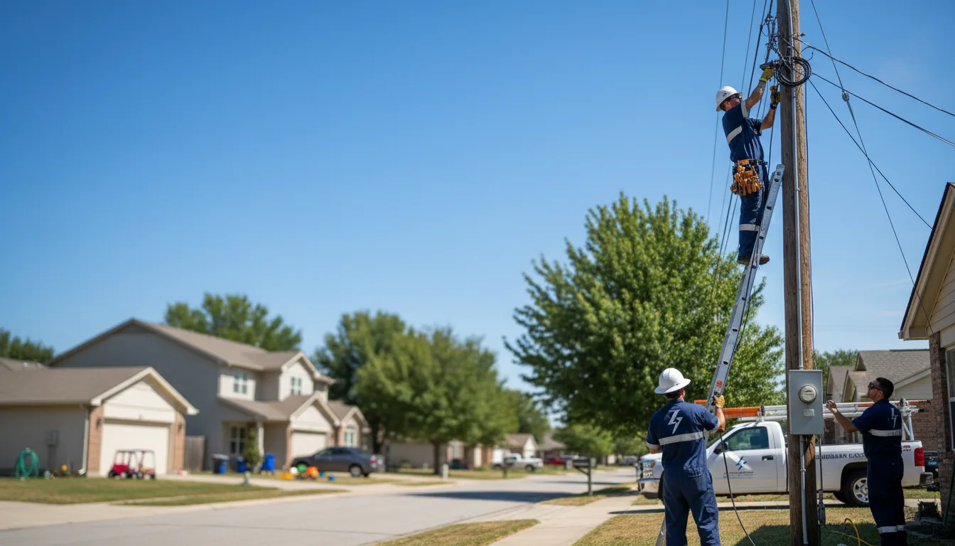 Residential electrician providing installation services in Vinton, LA